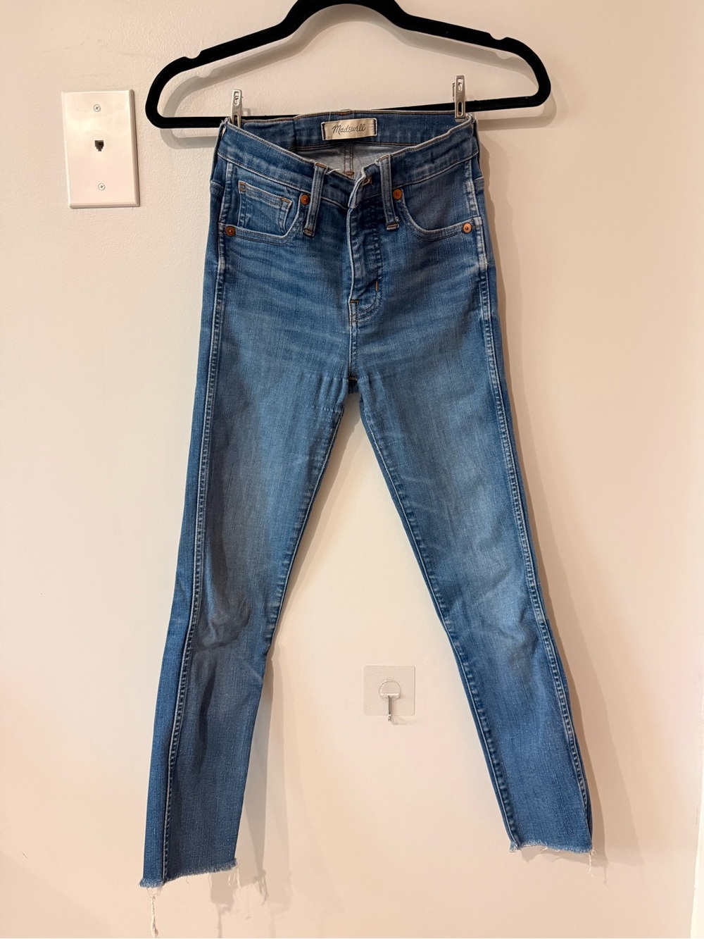 Madewell Medium Blue High-Rise Skinny Jeans